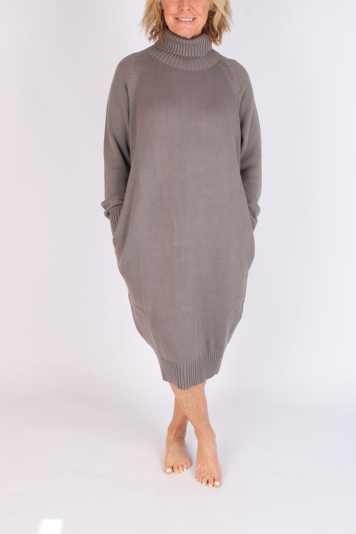 Roll neck dress
