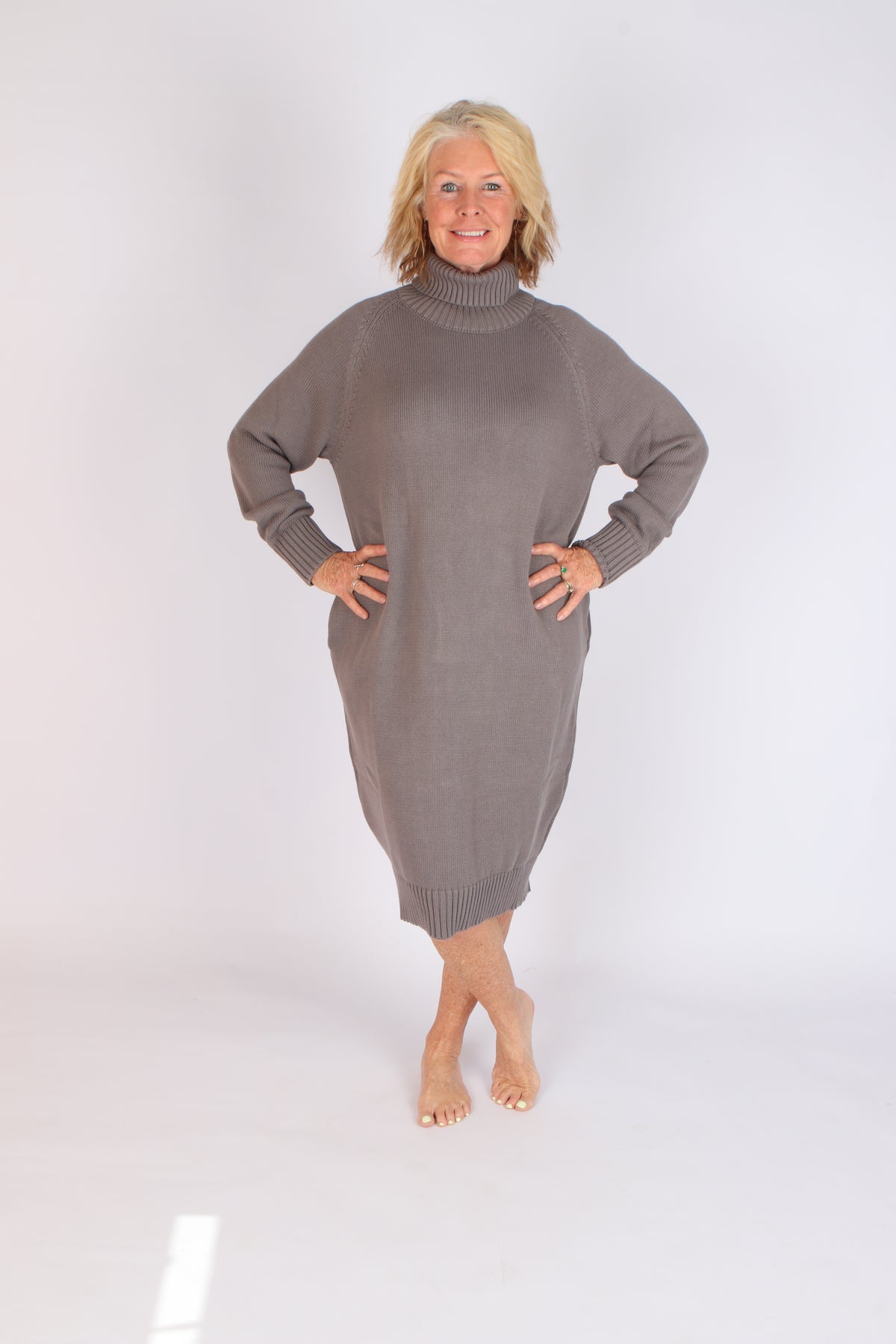 Roll neck dress