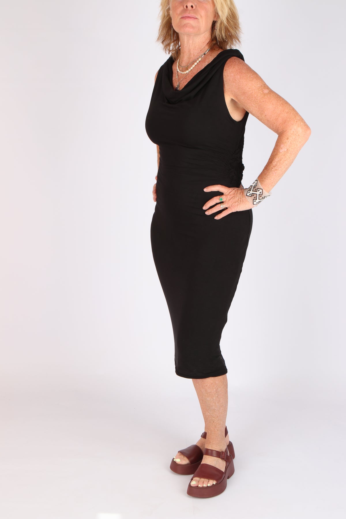 Sort Aarhus Double Layer Dress