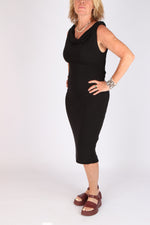 Sort Aarhus Double Layer Dress