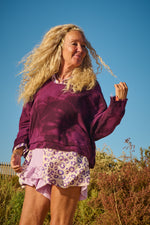 Estudio Viva Sofia Tie Dye Sweatshirt (Berry Tie Dye)