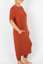 By Basics Dress With Boat Neck