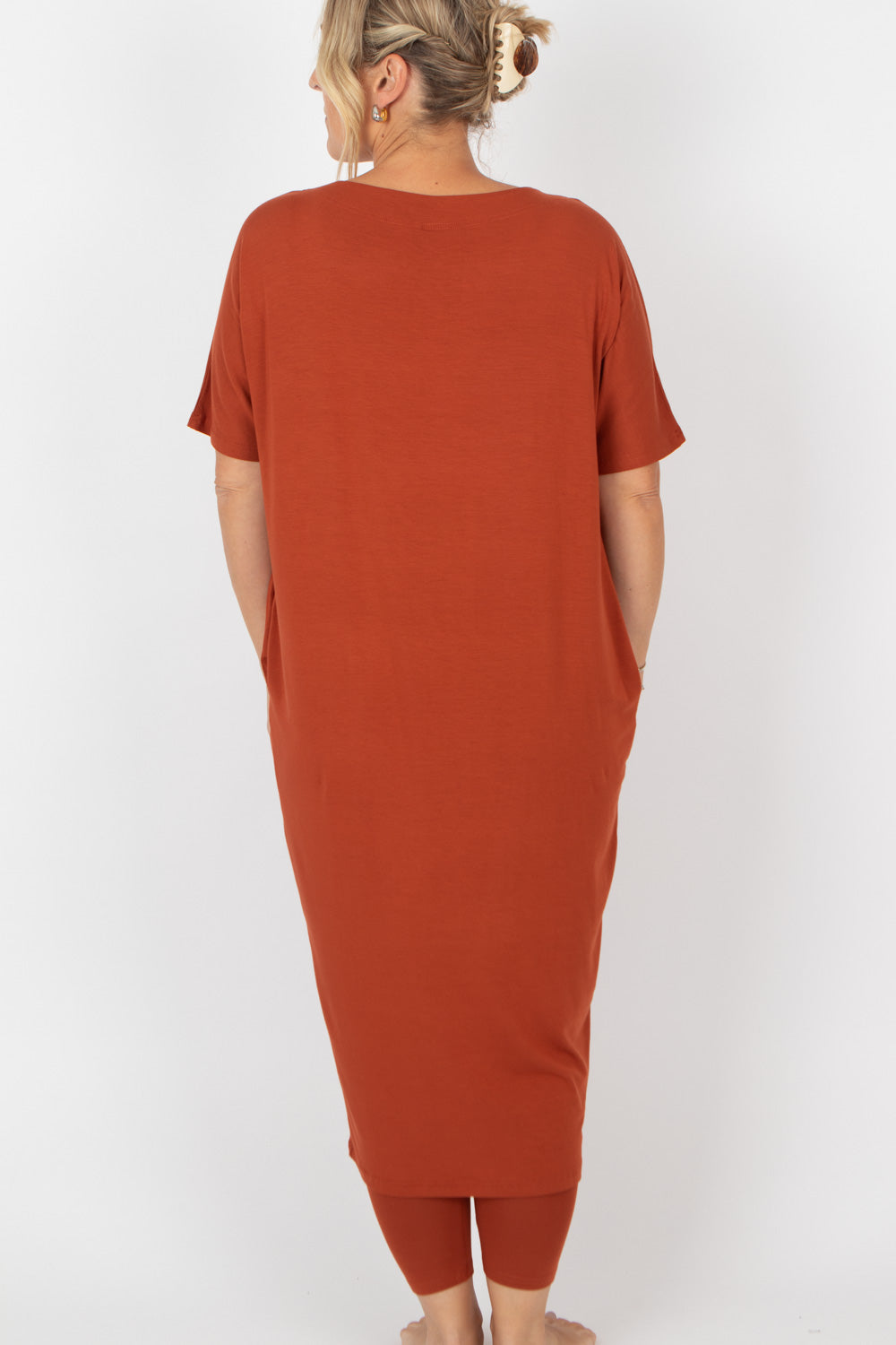 By Basics Dress With Boat Neck