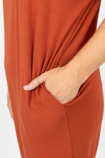 By Basics Dress With Boat Neck