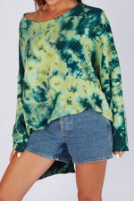 Estudio Viva Catarina Tie Dye Sweater (Seafoam Dye)