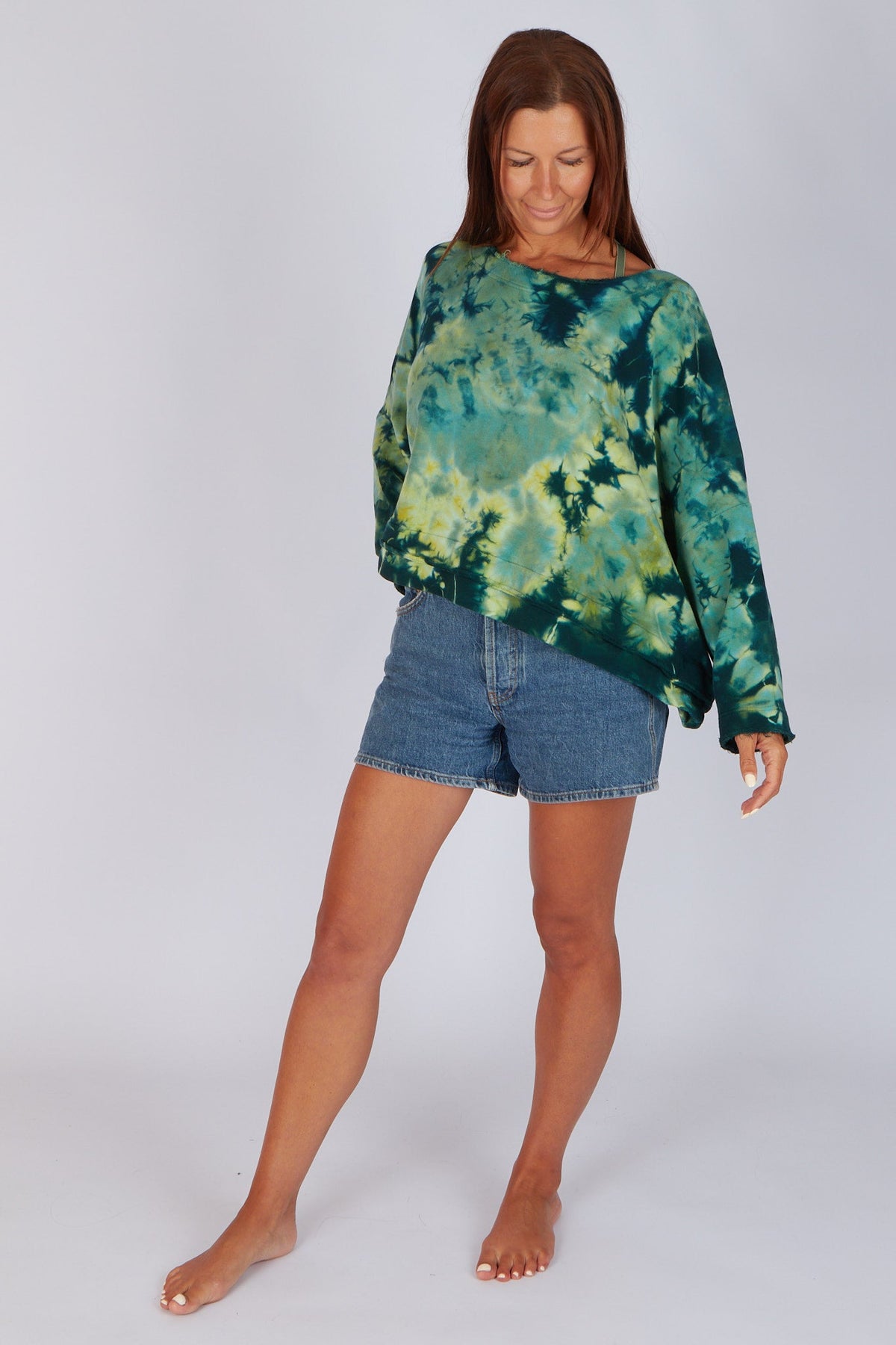 Estudio Viva Sofia Tie Dye Sweatshirt (Seafoam Tie Dye)