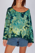 Estudio Viva Sofia Tie Dye Sweatshirt (Seafoam Tie Dye)
