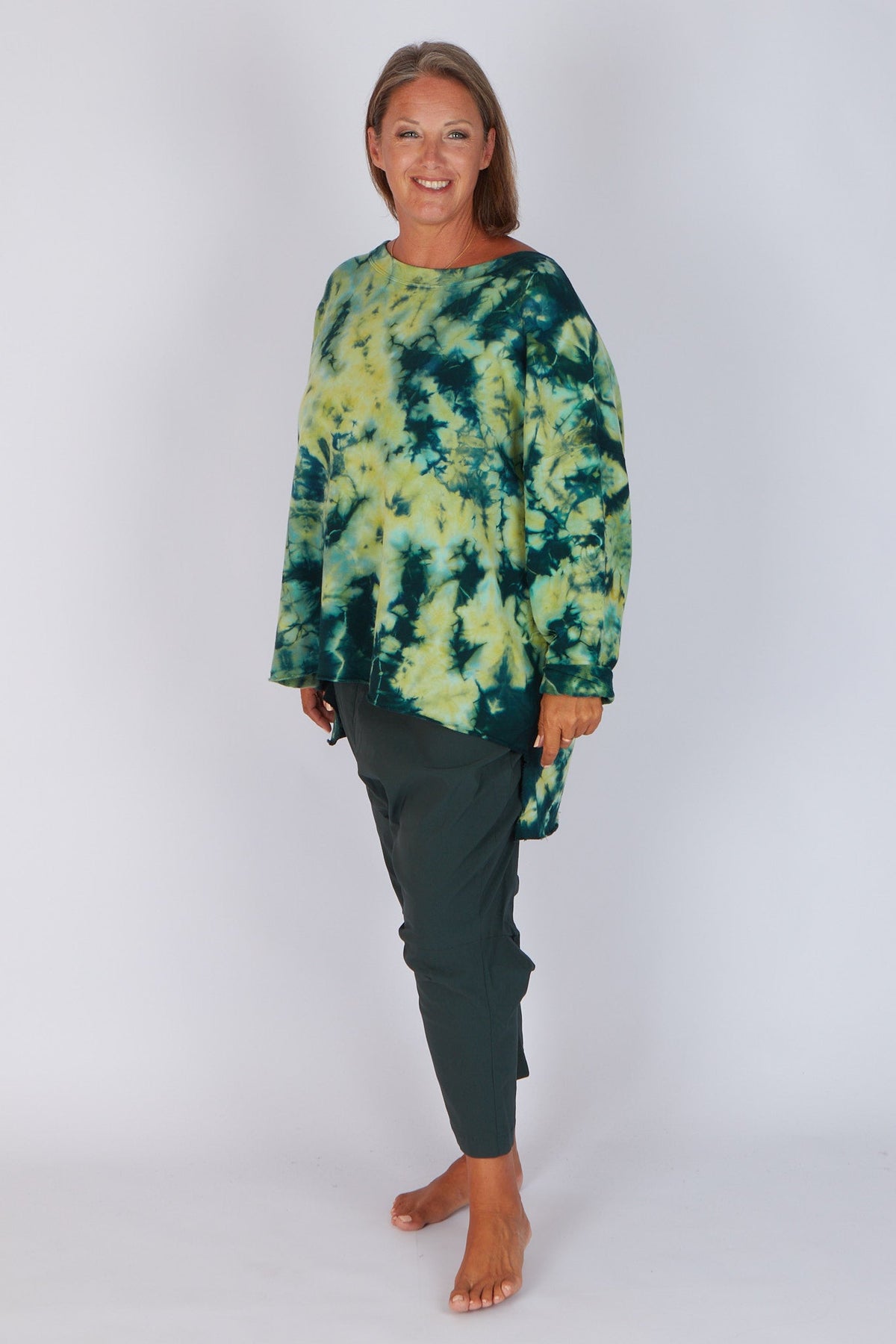 Estudio Viva Catarina Tie Dye Sweater (Seafoam Dye)