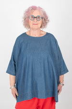 Estudio Viva Rosa Denim Top SAMPLE