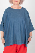 Estudio Viva Rosa Denim Top SAMPLE