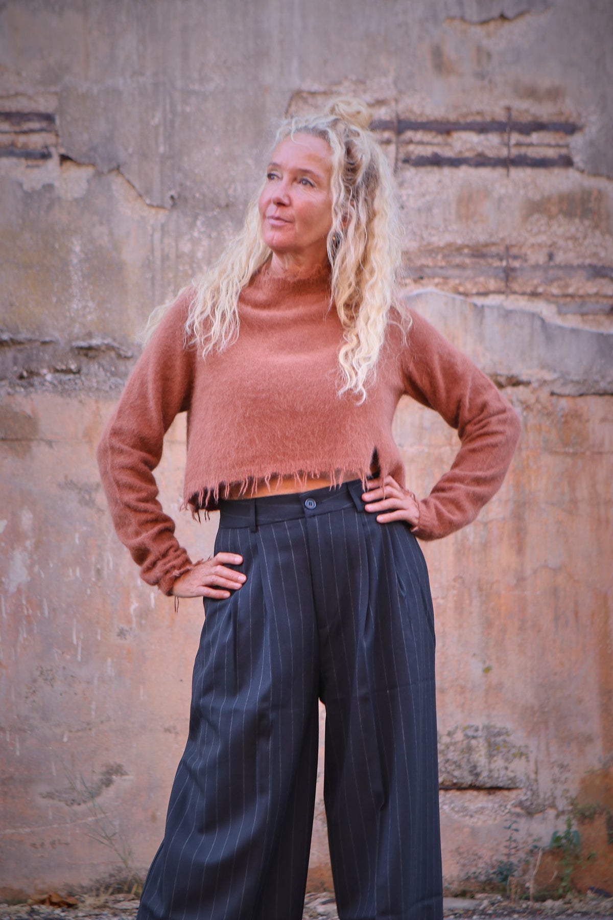 Pinstripe Trousers