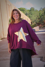 Estudio Viva Catarina Star Sweatshirt (Beet)