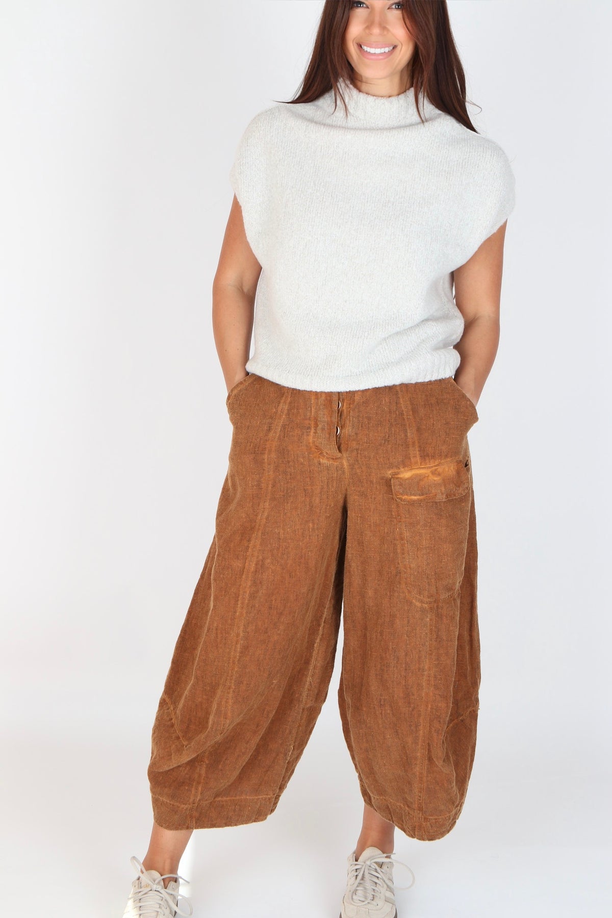 Capra Studio Pearl Wool Blend Knit Top