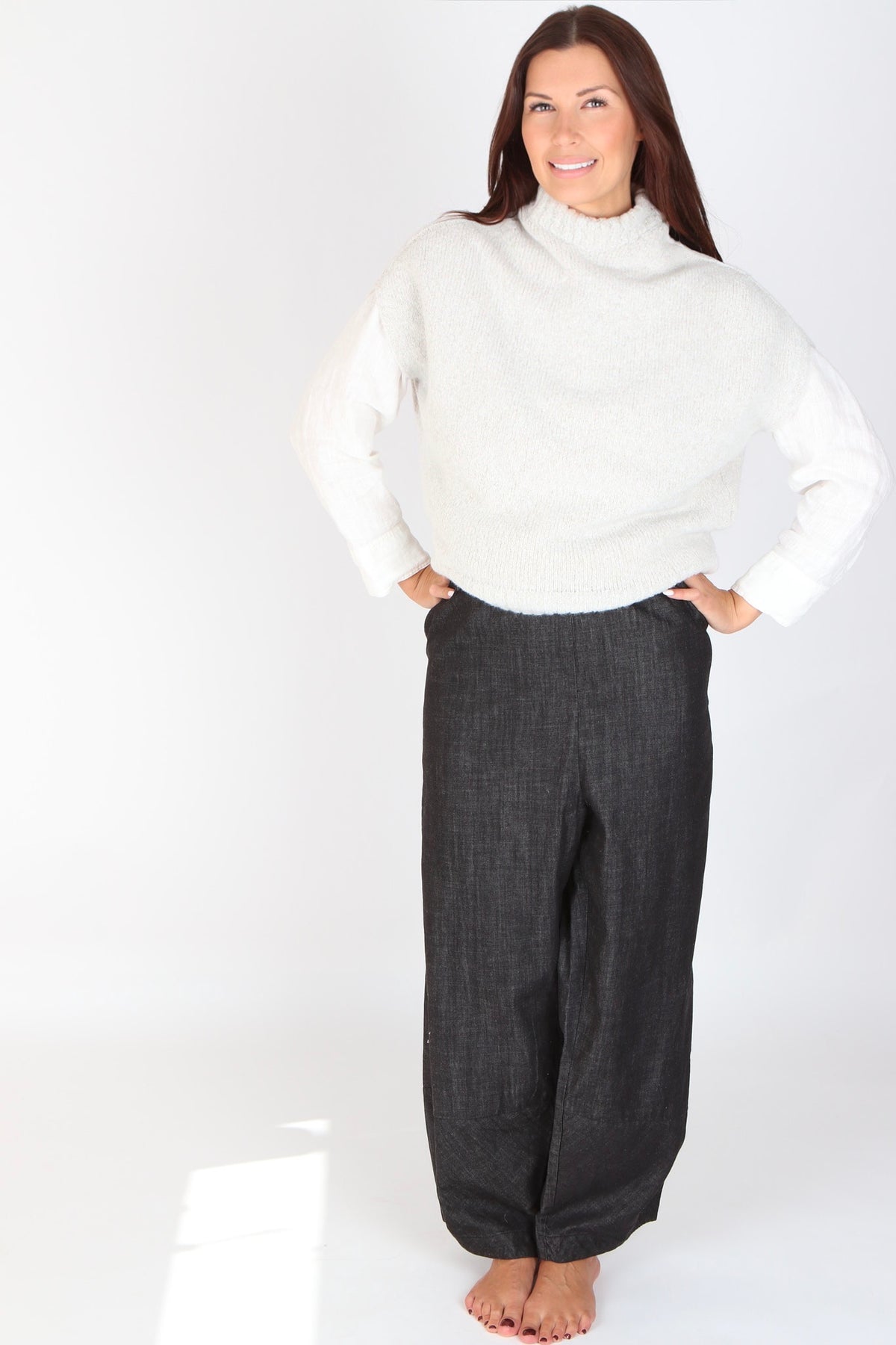 Capra Studio Pearl Wool Blend Knit Top