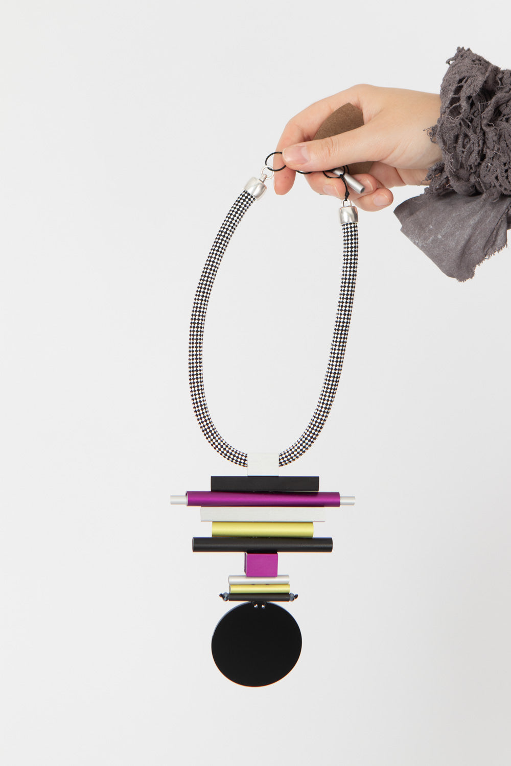 Christina Brampti Urban Abstract Geometric Necklace