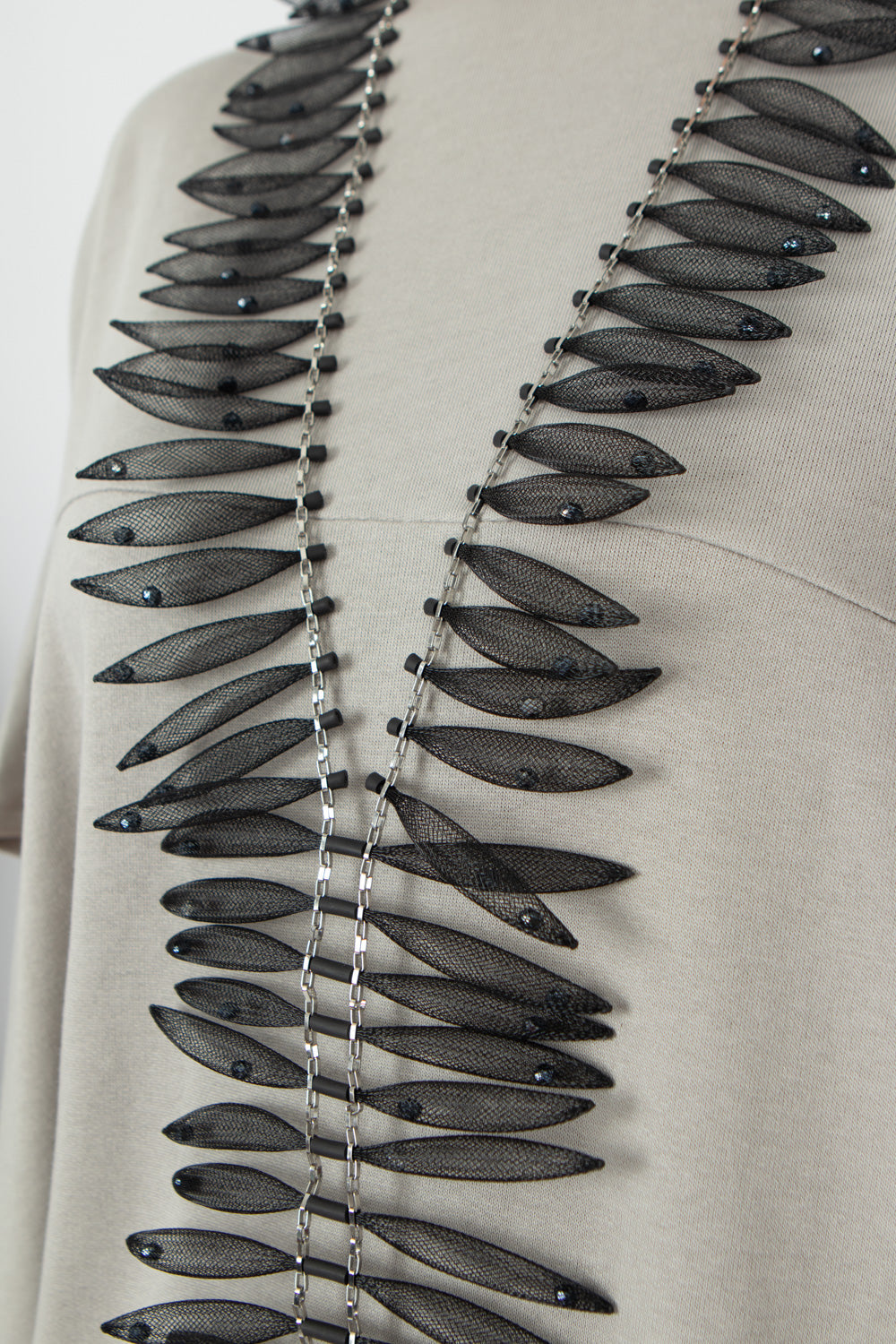Christina Brampti See the Invisible Mesh Necklace