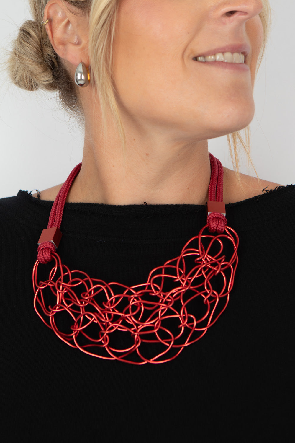 Christina Brampti Urban Abstract Wire Necklace