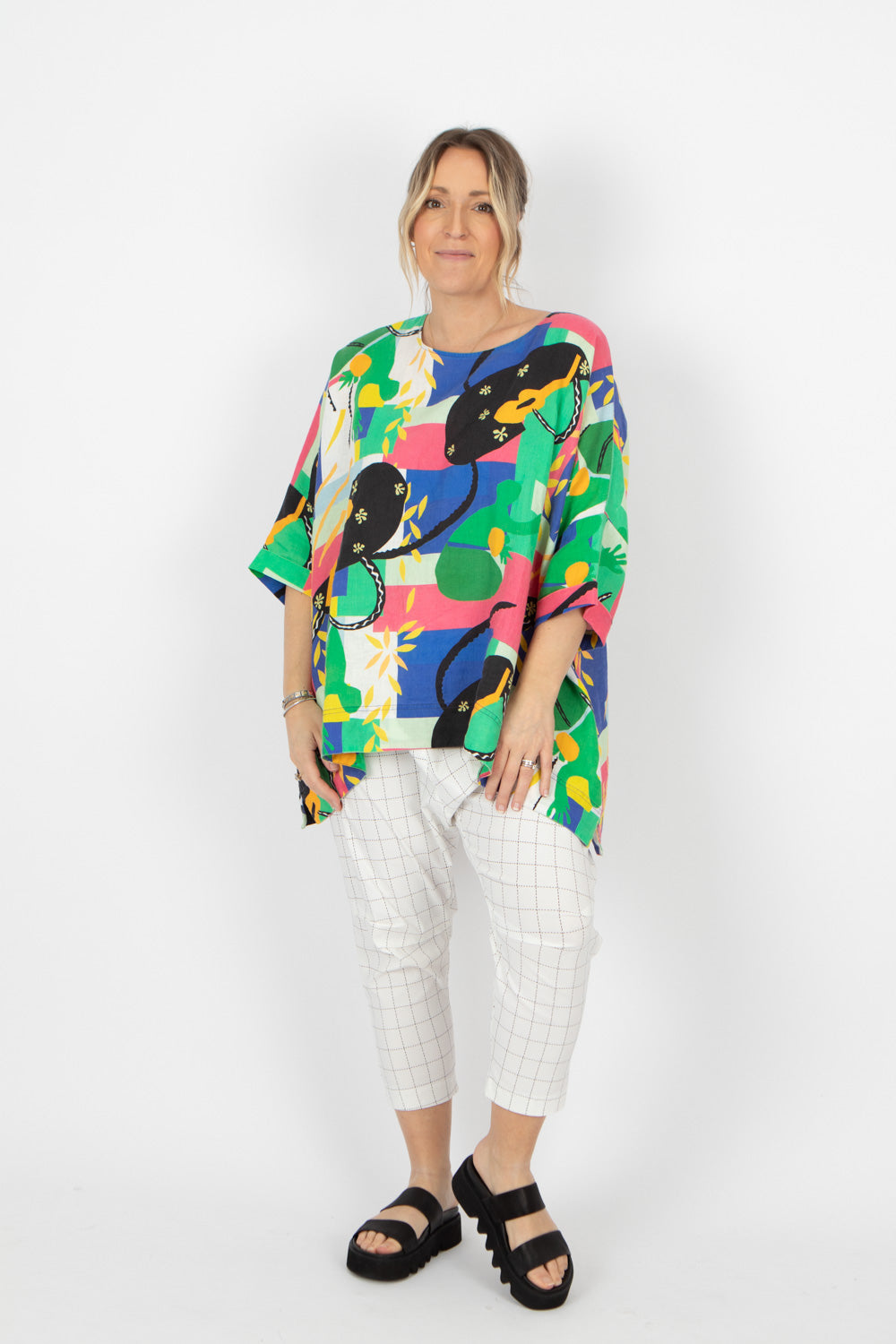 Estudio Viva Rosa Printed Top