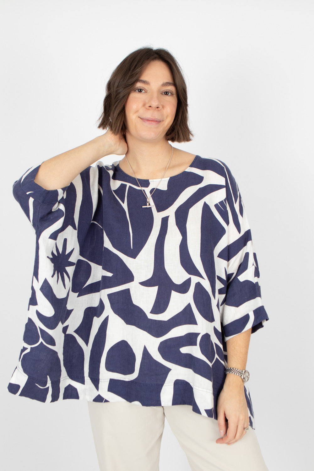 Estudio Viva Rosa Printed Top
