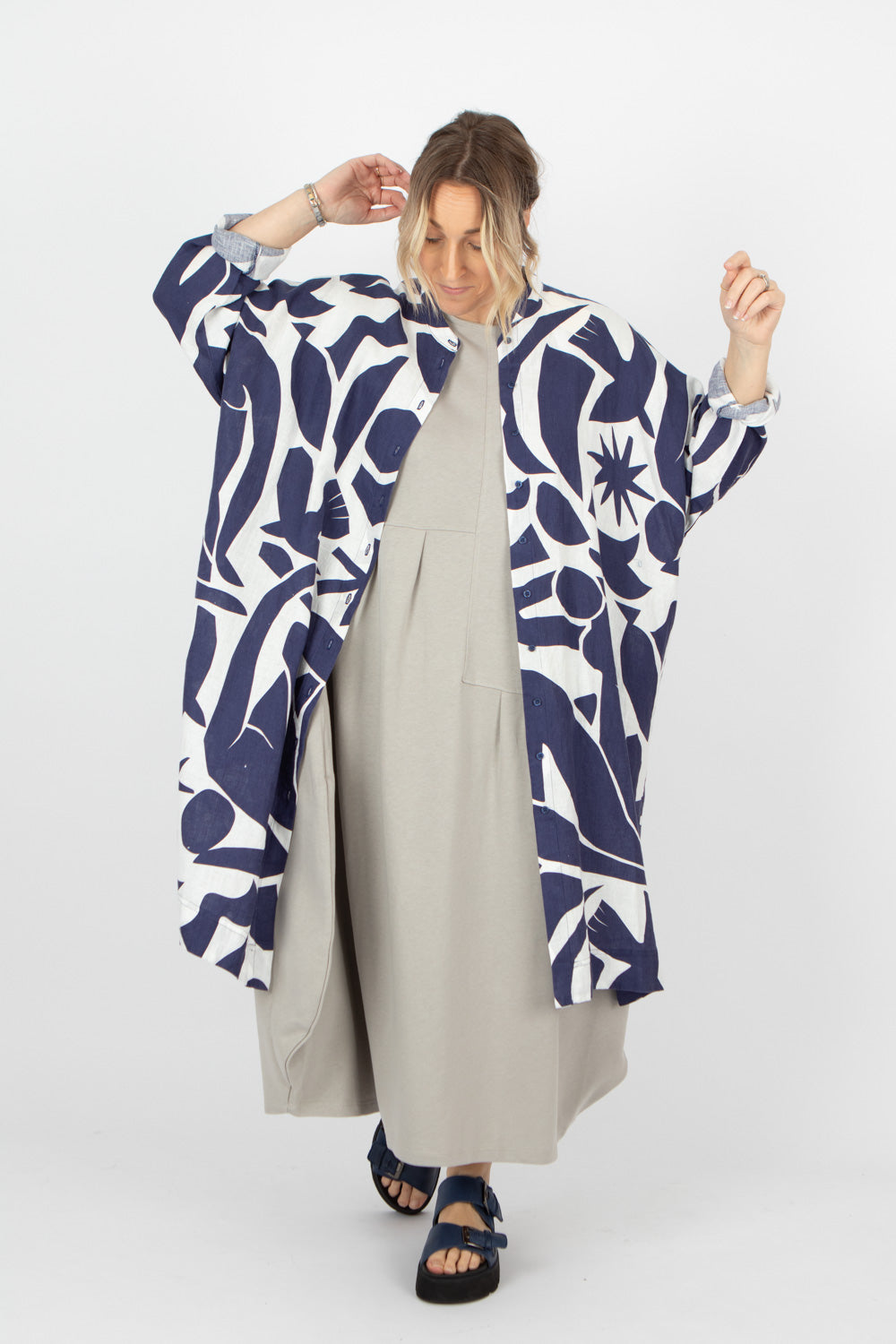 Estudio Viva Wivina Printed Shirt Dress