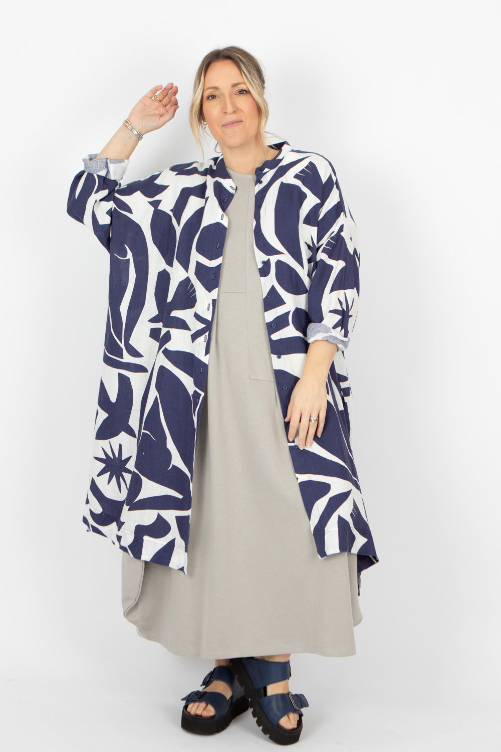 Estudio Viva Wivina Printed Shirt Dress