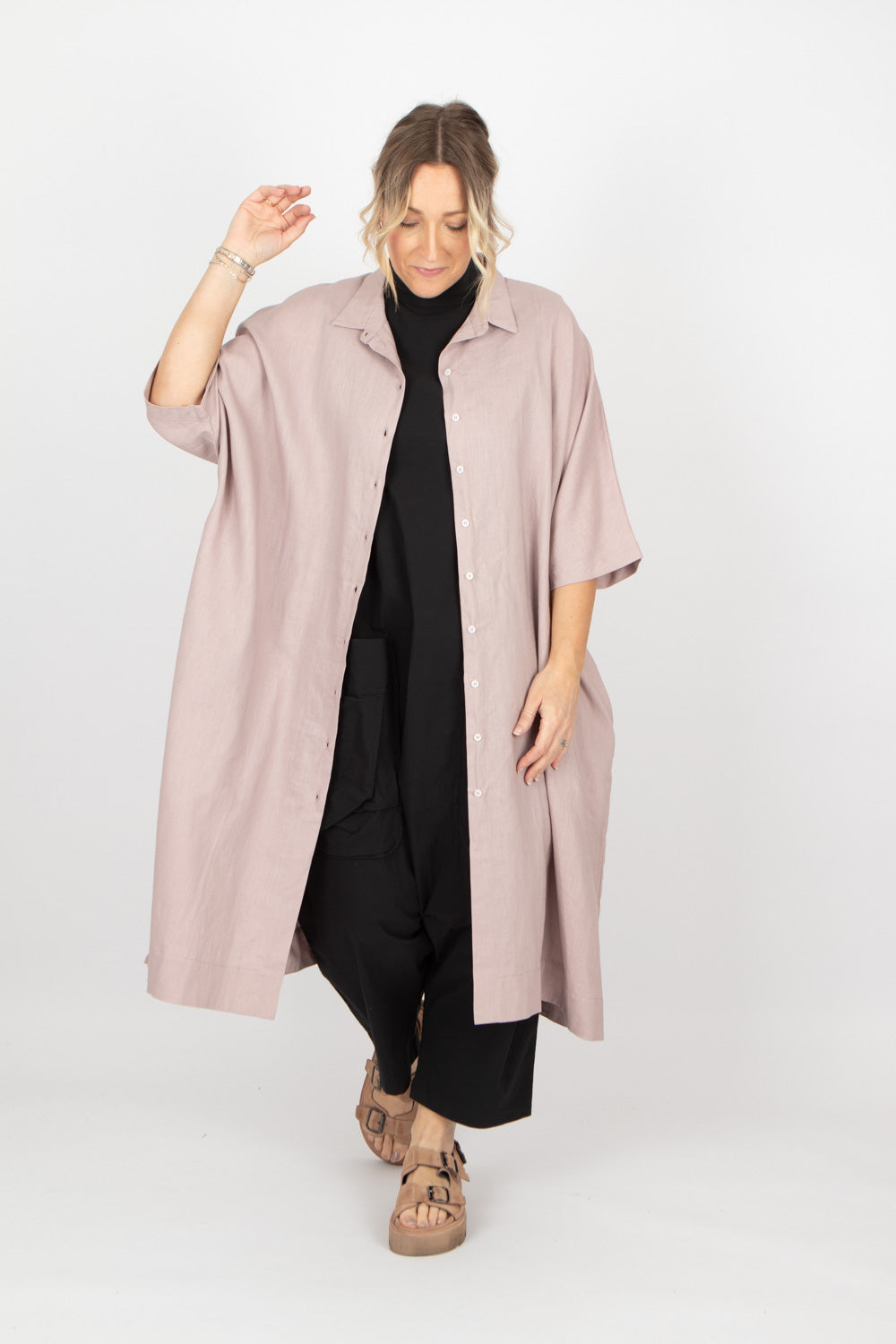 Estudio Viva Wivina Linen Shirt Dress SAMPLE