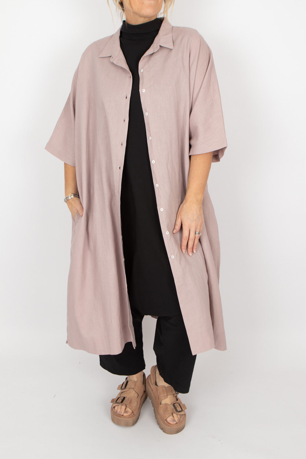 Estudio Viva Wivina Linen Shirt Dress SAMPLE