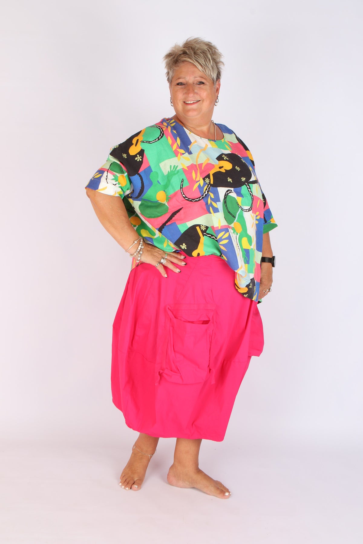 Estudio Viva Rosa Printed Top