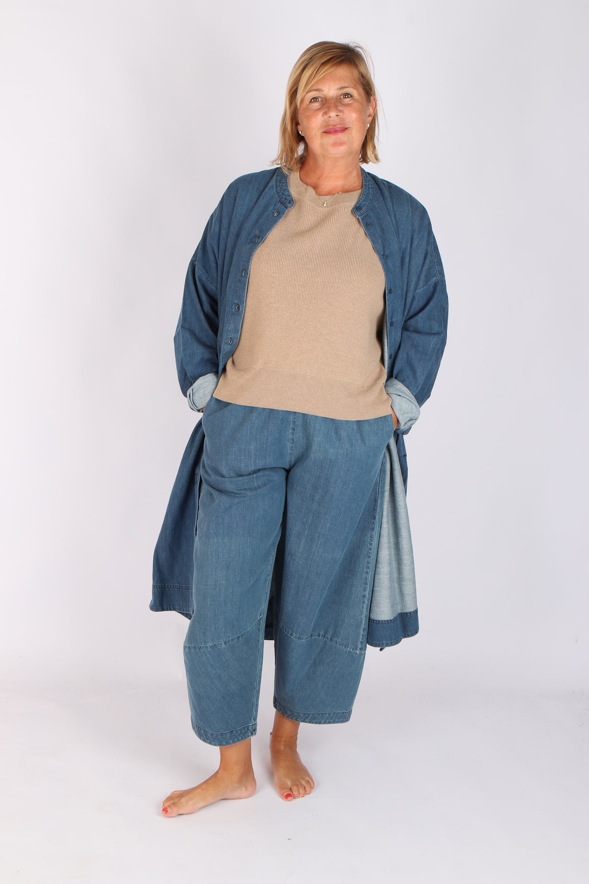 Estudio Viva Wivina Denim Shirt Dress