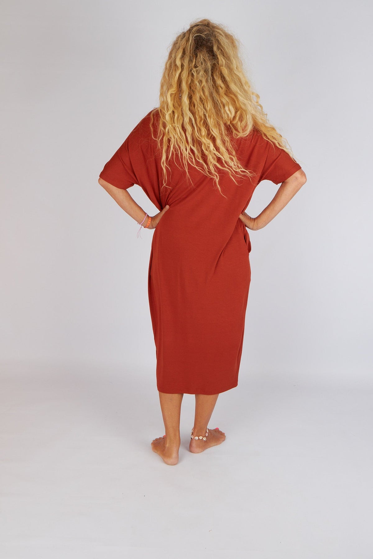 By Basics Dress With Boat Neck