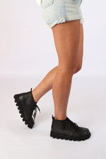 Lofina Lace-Up Boots (Black)
