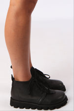 Lofina Lace-Up Boots (Black)
