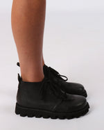 Lofina Lace-Up Boots (Black)