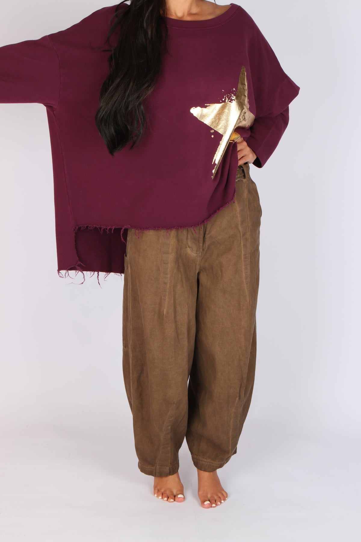 Estudio Viva Catarina Star Sweatshirt (Beet)