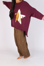Estudio Viva Catarina Star Sweatshirt (Beet)