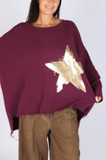 Estudio Viva Catarina Star Sweatshirt (Beet)
