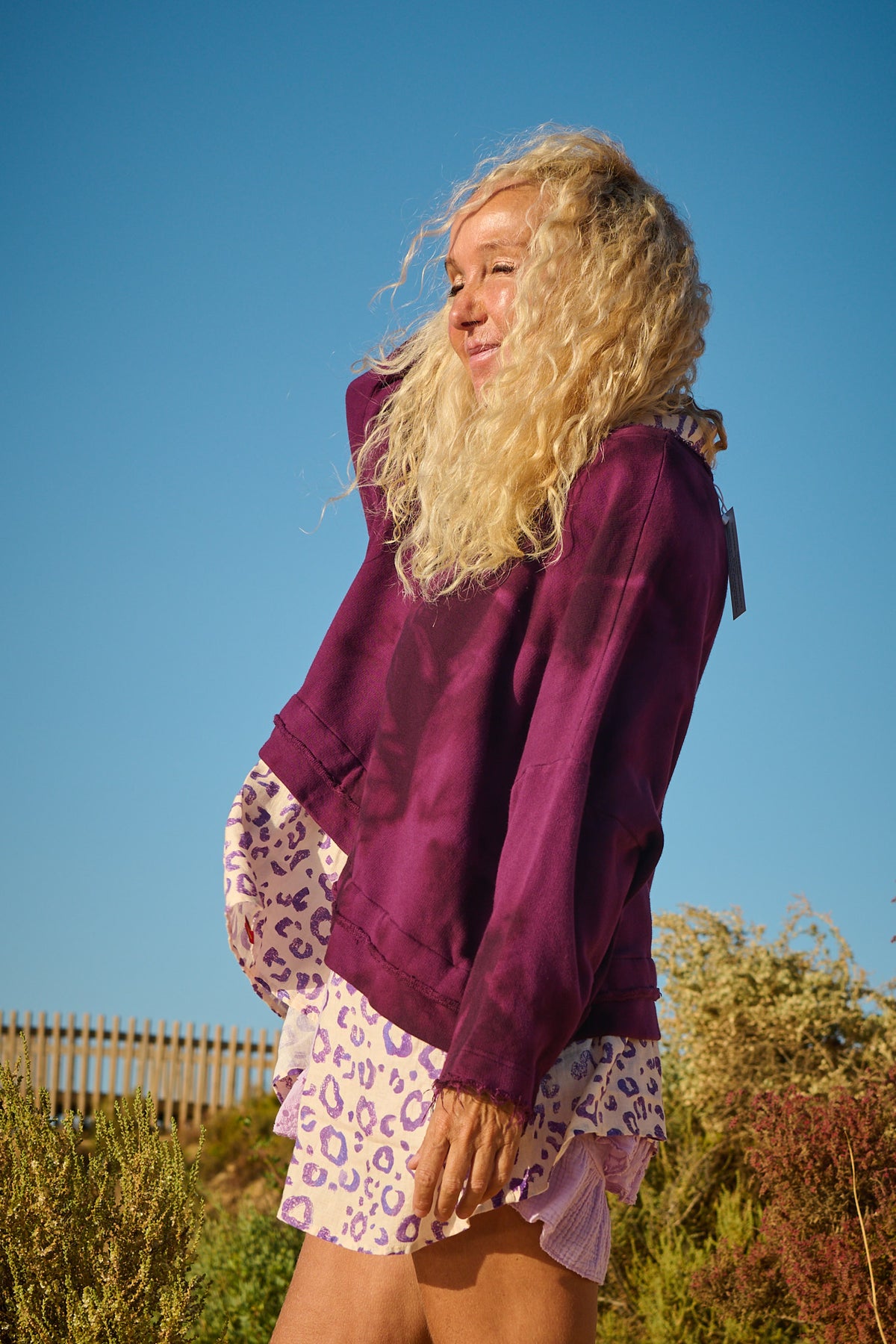 Estudio Viva Sofia Tie Dye Sweatshirt (Berry Tie Dye)