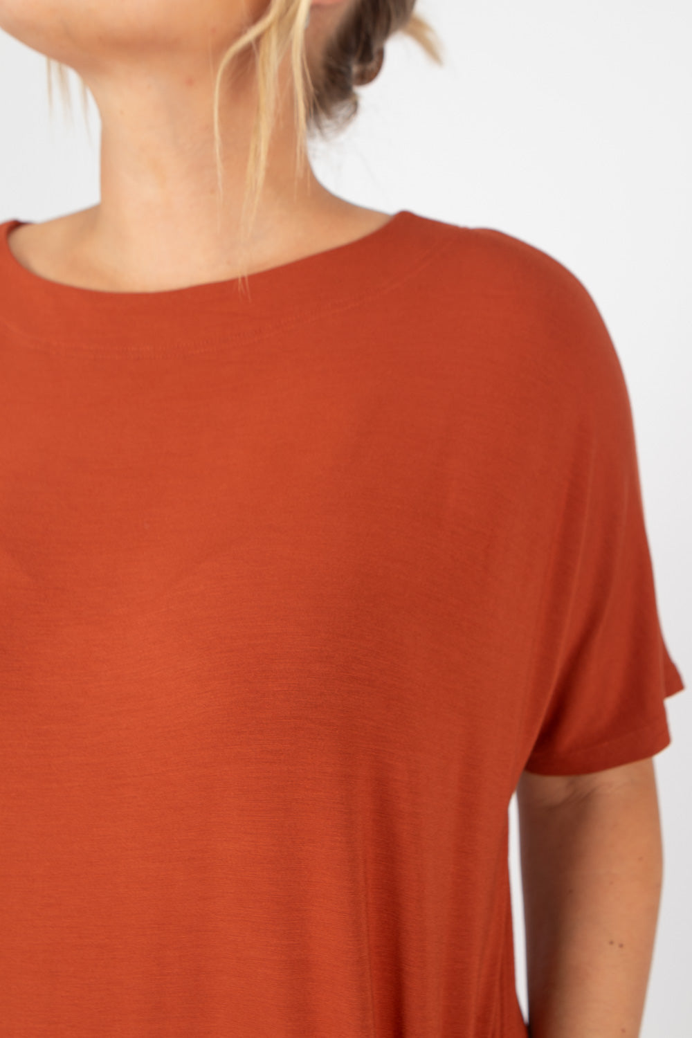 By Basics Dress With Boat Neck