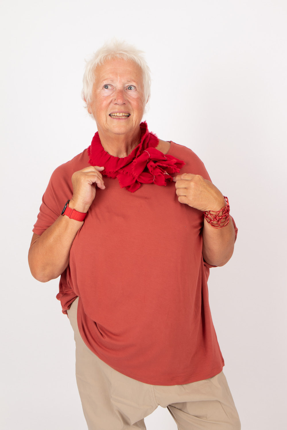 By Basics Flounce Scarf