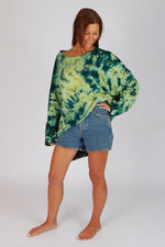 Estudio Viva Catarina Tie Dye Sweater (Seafoam Dye)