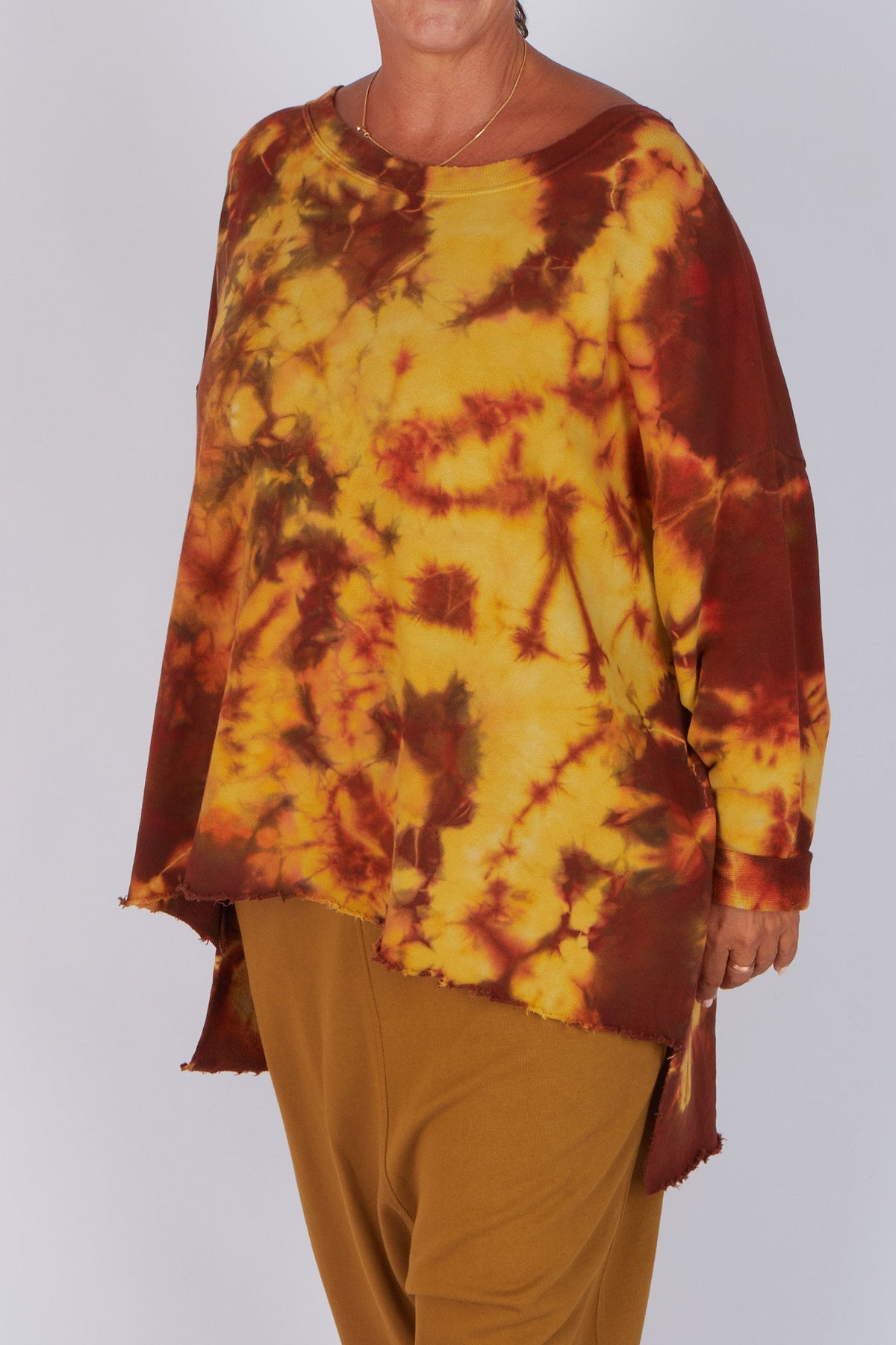 Estudio Viva Catarina Tie Dye Sweater (Orange Dye)