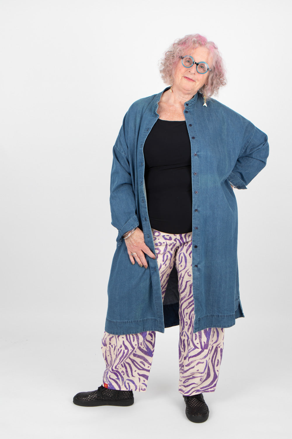 Estudio Viva Wivina Denim Shirt Dress SAMPLE