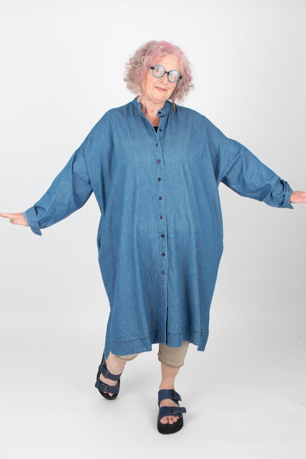 Estudio Viva Wivina Denim Shirt Dress SAMPLE