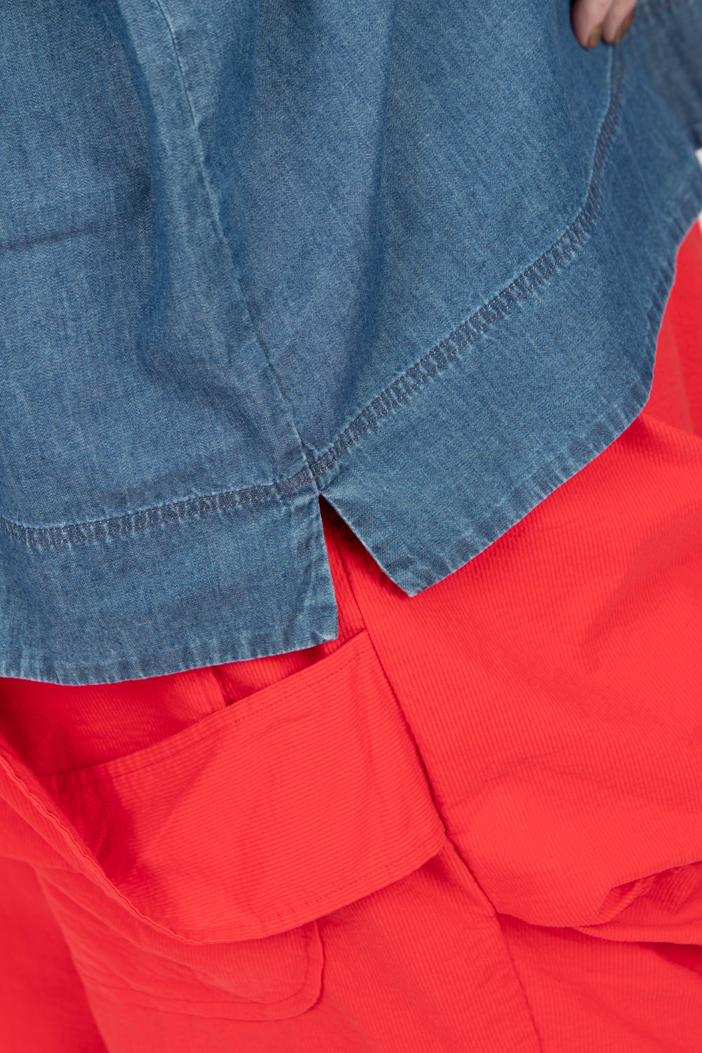 Estudio Viva Rosa Denim Top SAMPLE