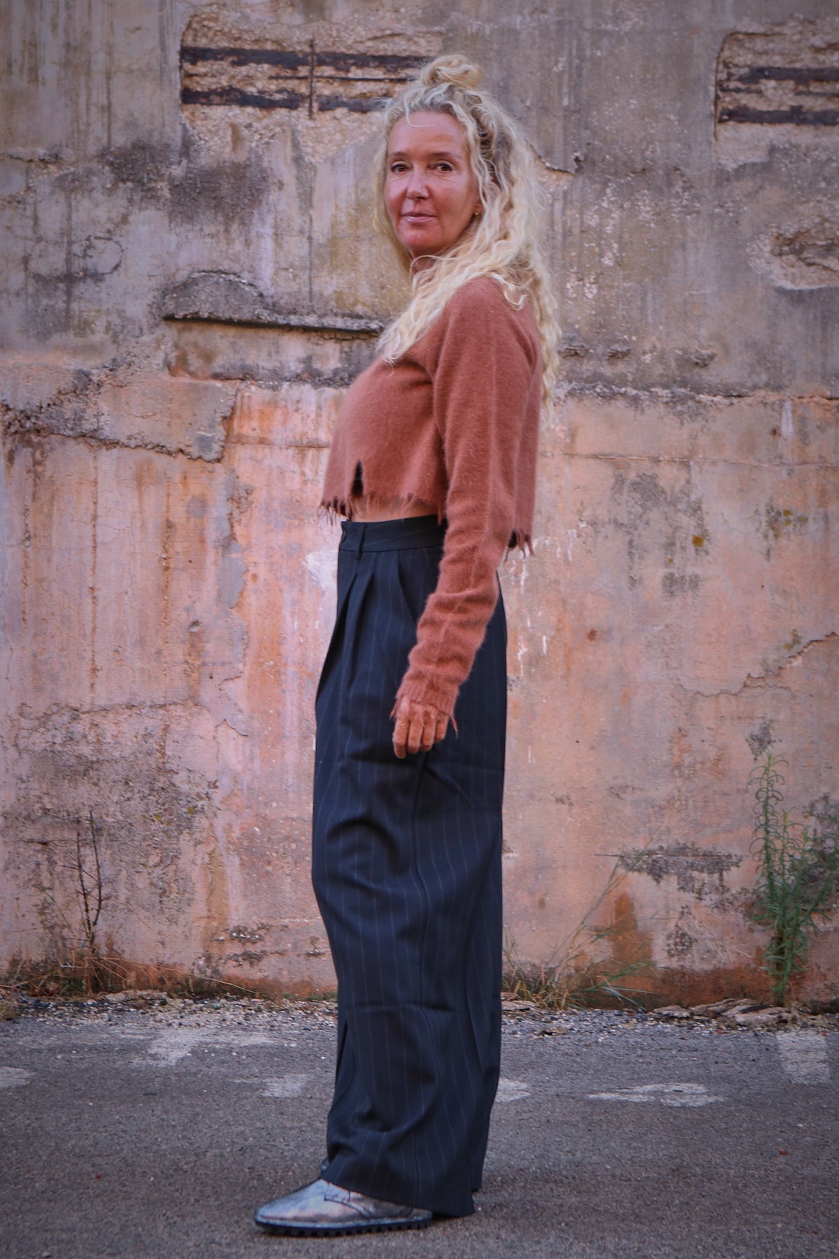 Pinstripe Trousers