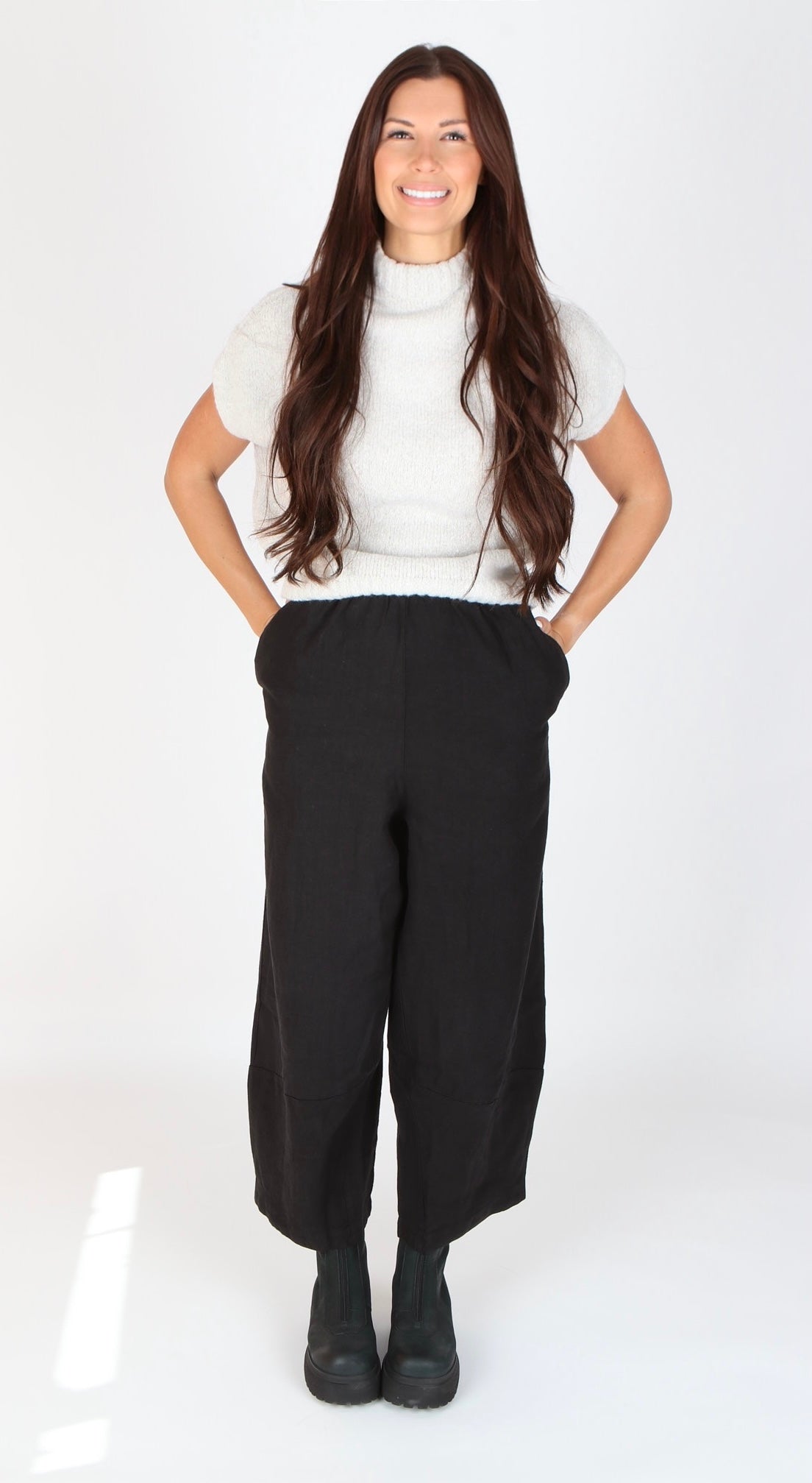Capra Studio Pearl Wool Blend Knit Top