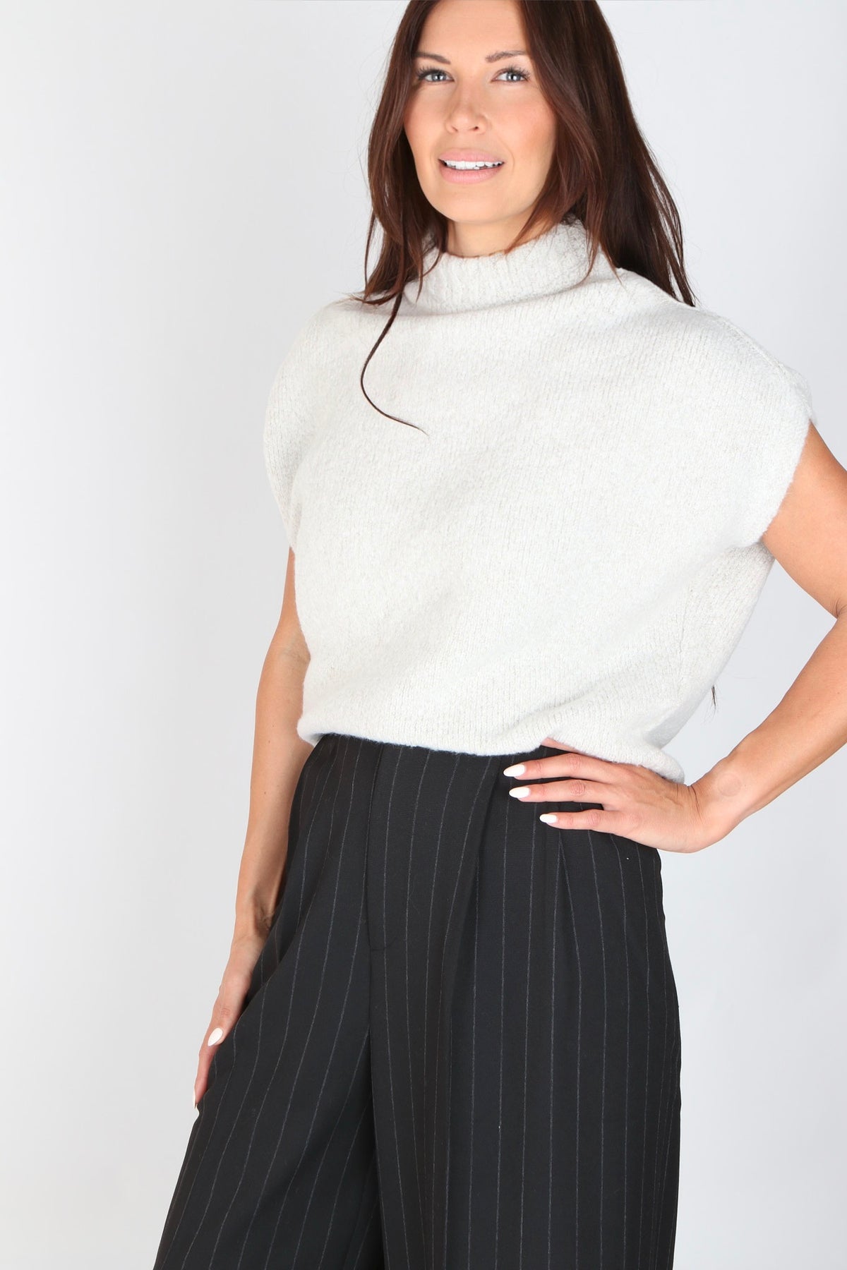 Capra Studio Pearl Wool Blend Knit Top