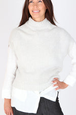 Capra Studio Pearl Wool Blend Knit Top