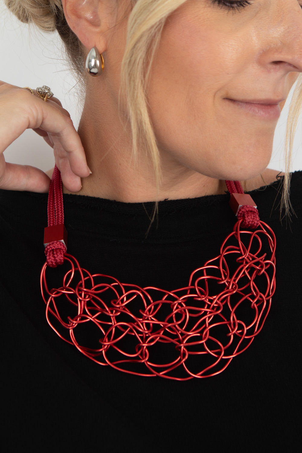 Christina Brampti Urban Abstract Wire Necklace