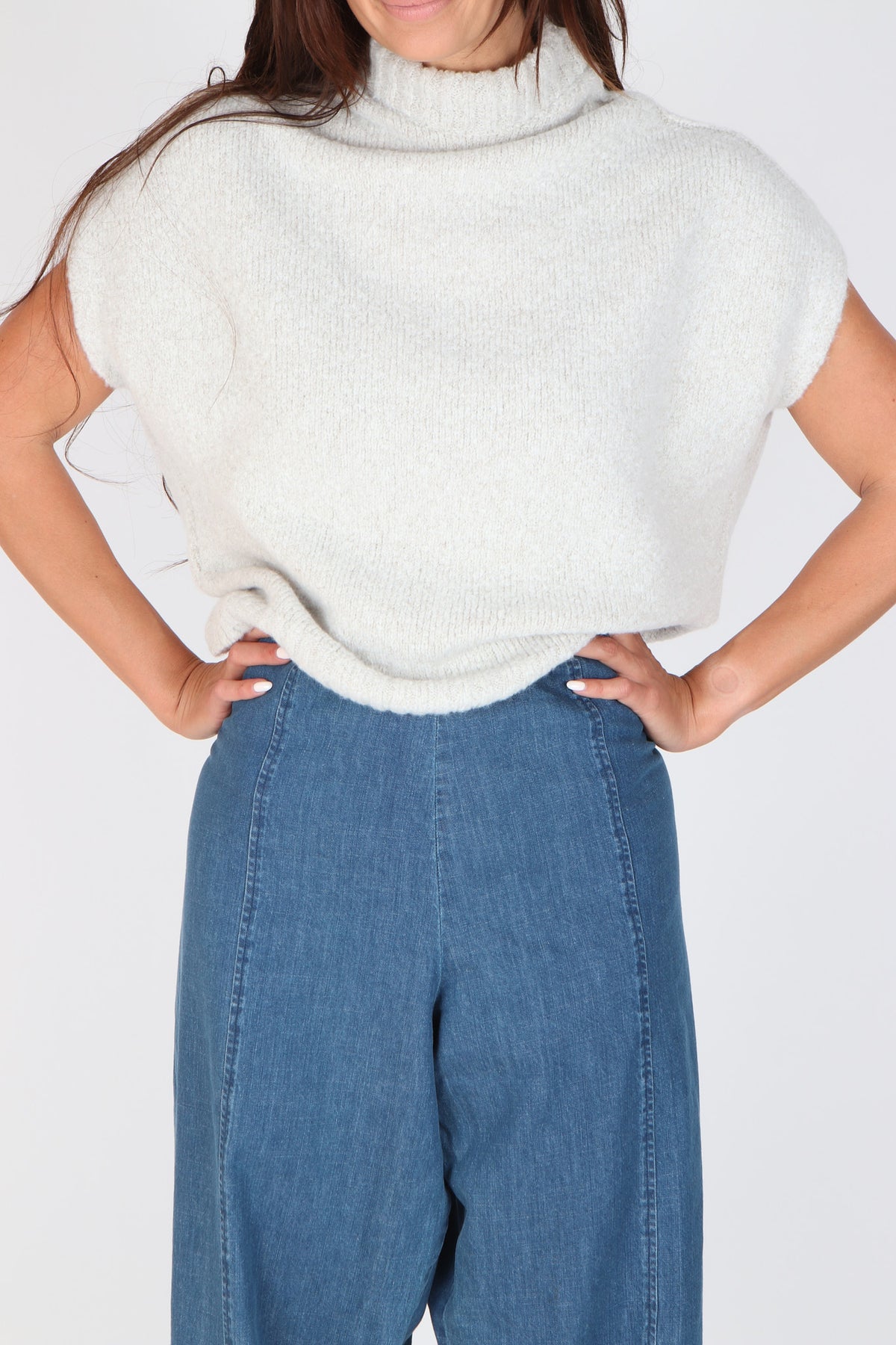Capra Studio Pearl Wool Blend Knit Top